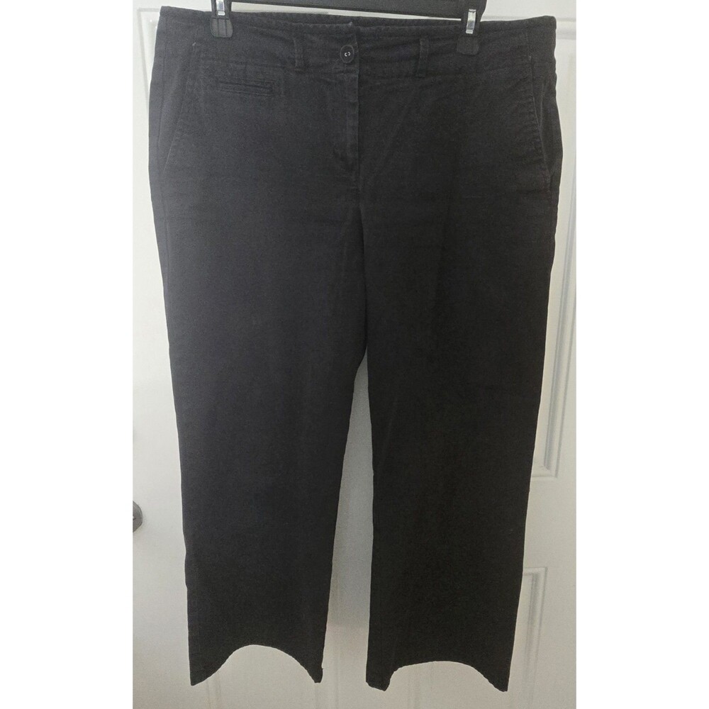 Talbots Straight Leg Pants Womens 10 Black